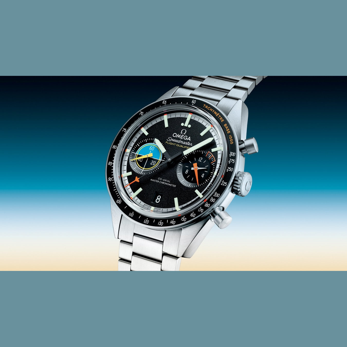 Omega 332.10.41.51.01.002 Speedmaster Pilot Steel on Steel 40.85mm