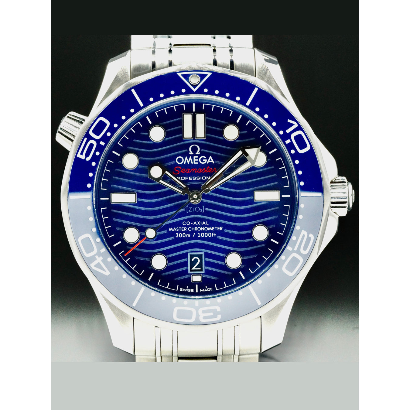 Omega 210.30.42.20.03.001 Seamaster Diver 300M Co-Axial Master Chronometer on Bracelet