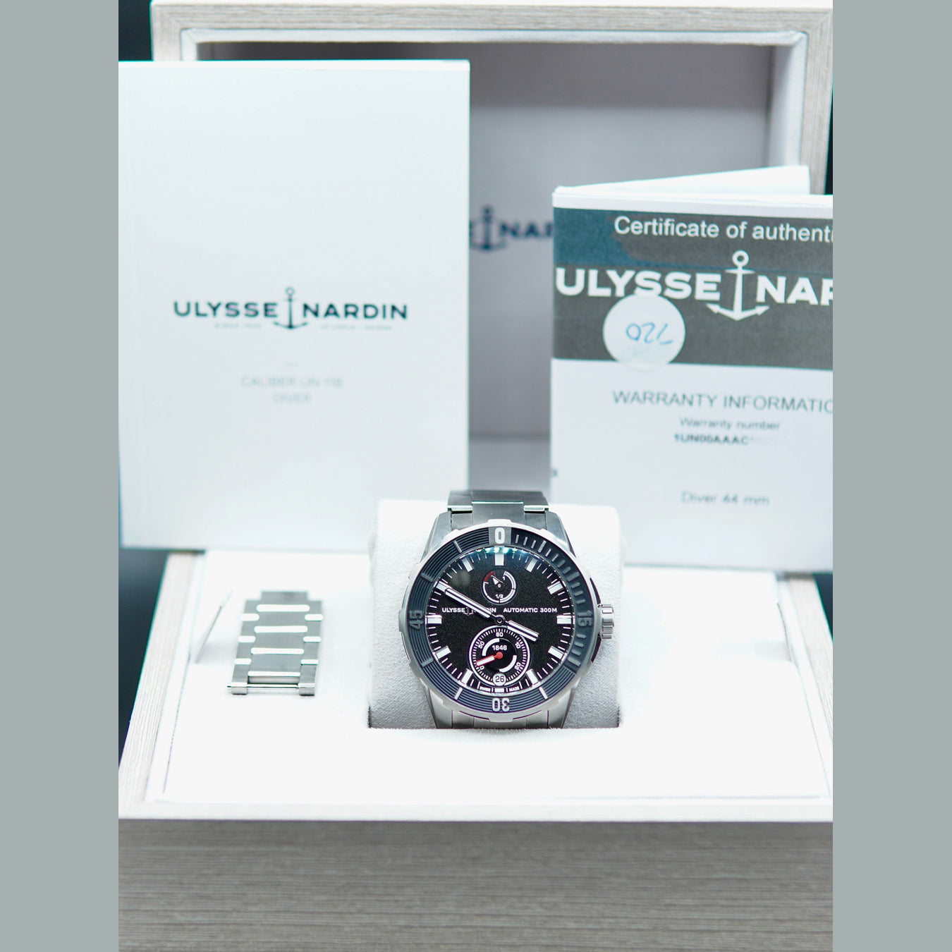 Ulysse Nardin 1183-170-7M/92 Marine Diver Chronometer Black 44mm Titanium