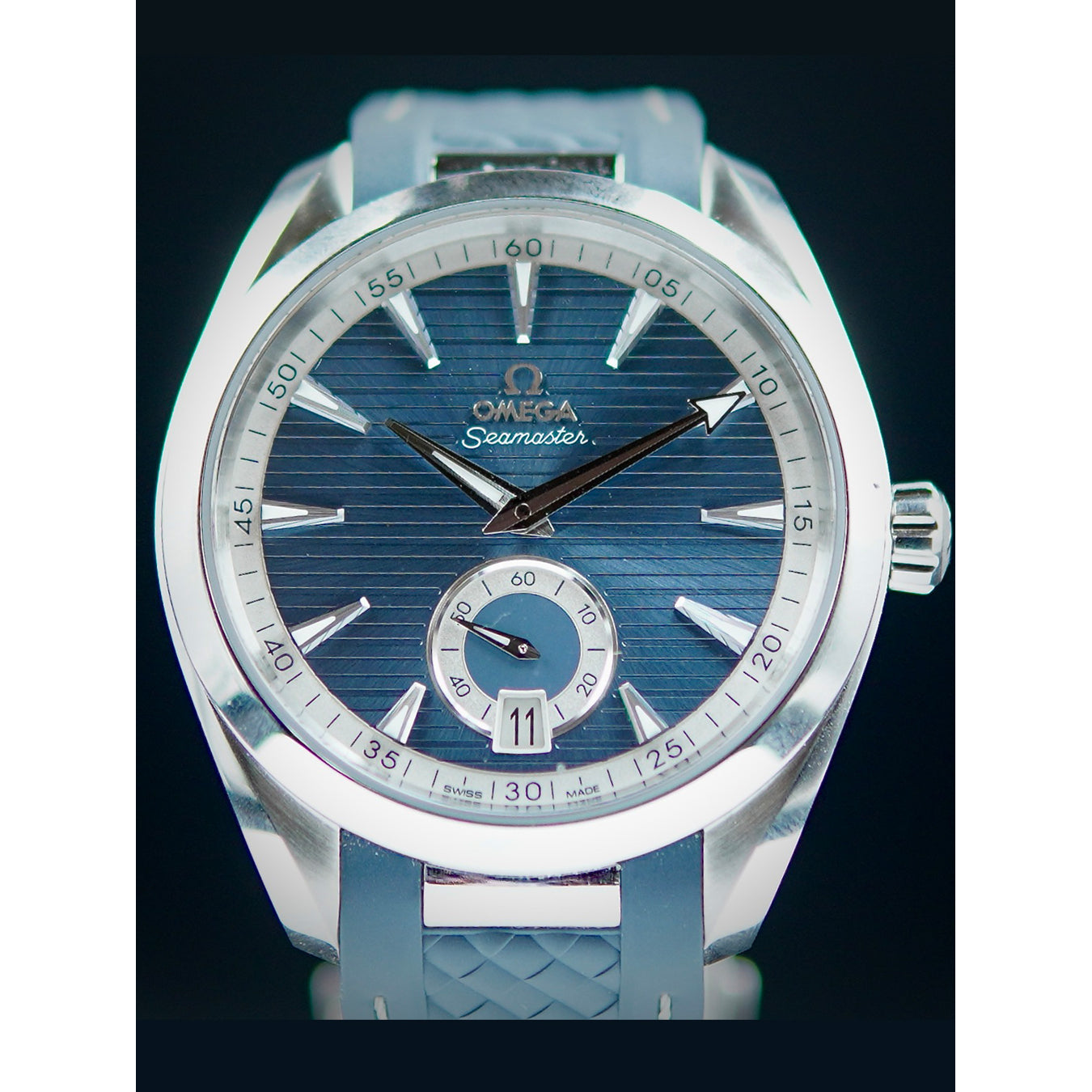 Omega 220.12.41.21.03.005 Aqua Terra 150M Small Seconds Blue Dial