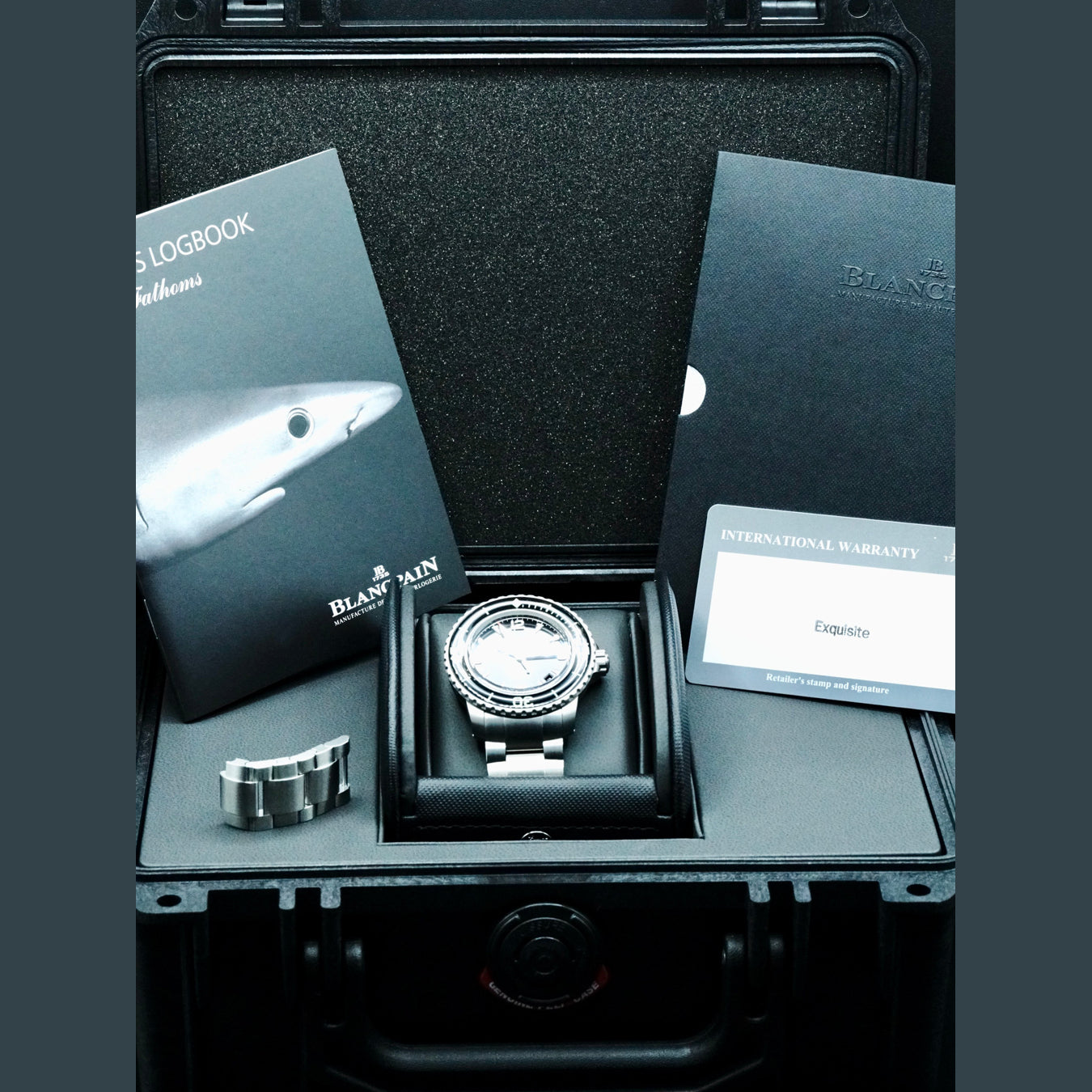 Blancpain 5010 12B30 98S Fifty Fathoms Automatic 42mm Black Dial