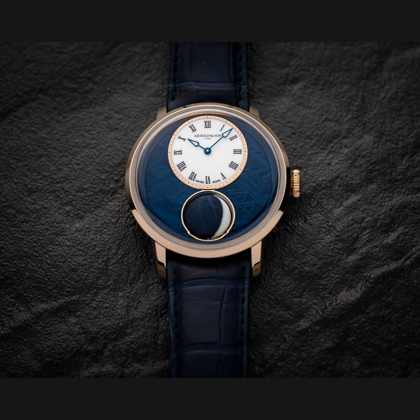 Arnold & Son 1LMAR.Z01A.C211R Luna Magna Red Gold Meteorite 44mm