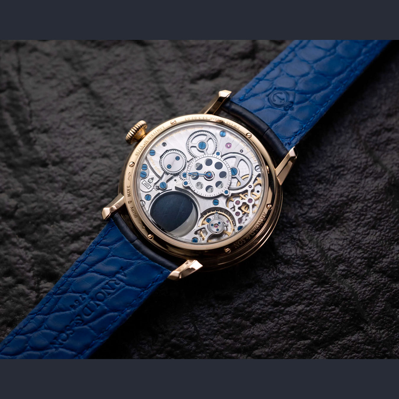 Arnold & Son 1LMAR.Z01A.C211R Luna Magna Red Gold Meteorite 44mm