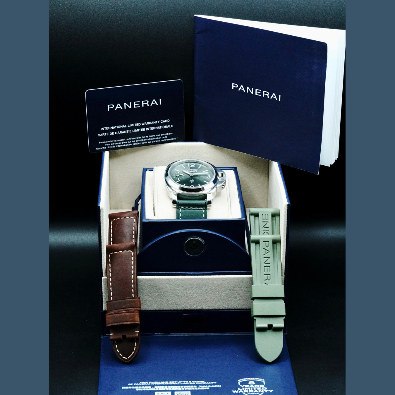 Panerai PAM01624 Luminor 44 Logo 3 Days Green