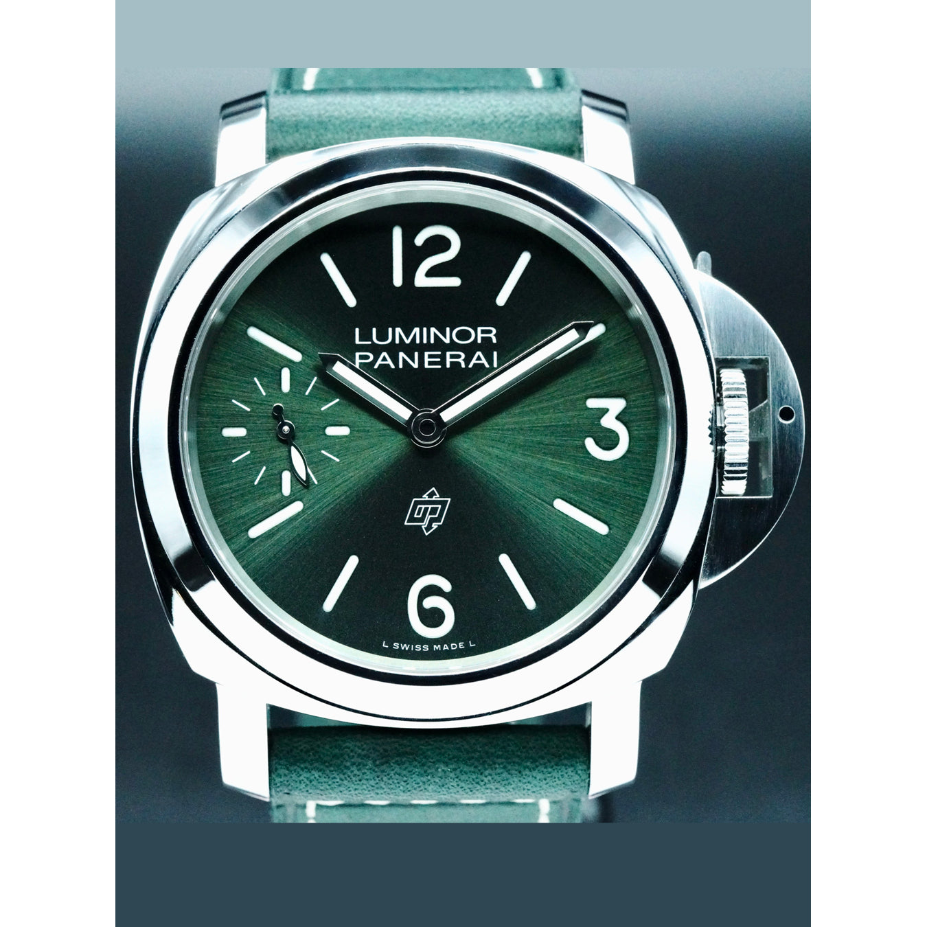 Panerai PAM01624 Luminor 44 Logo 3 Days Green