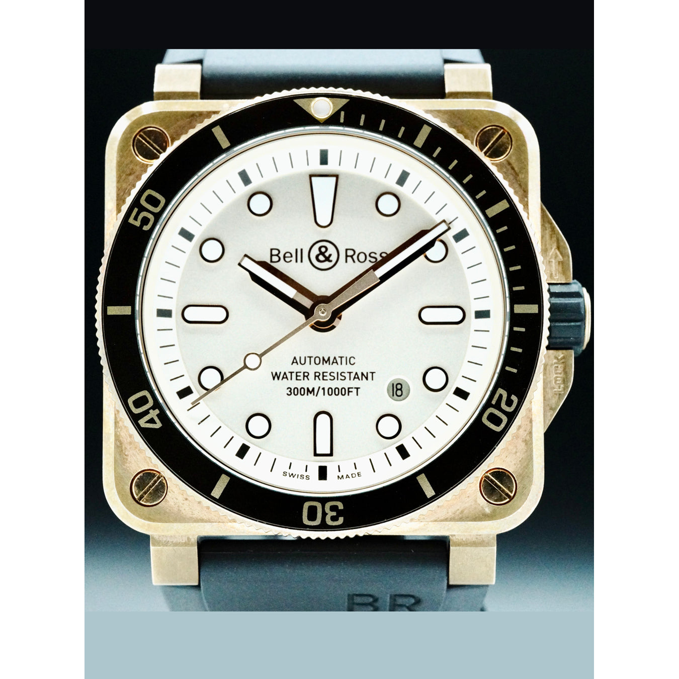 Bell & Ross BR0392-D-WH-BR Diver White Dial Bronze