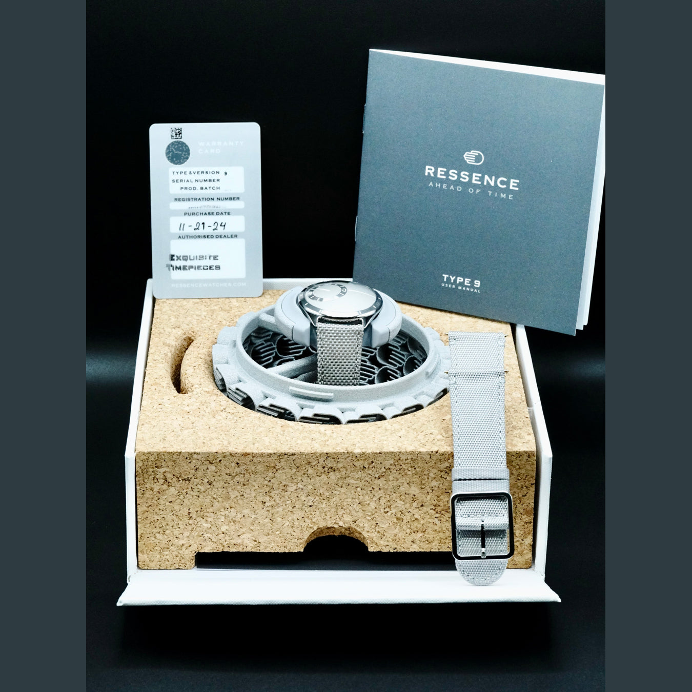 Ressence Type 9 Grey 39mm Short Strap