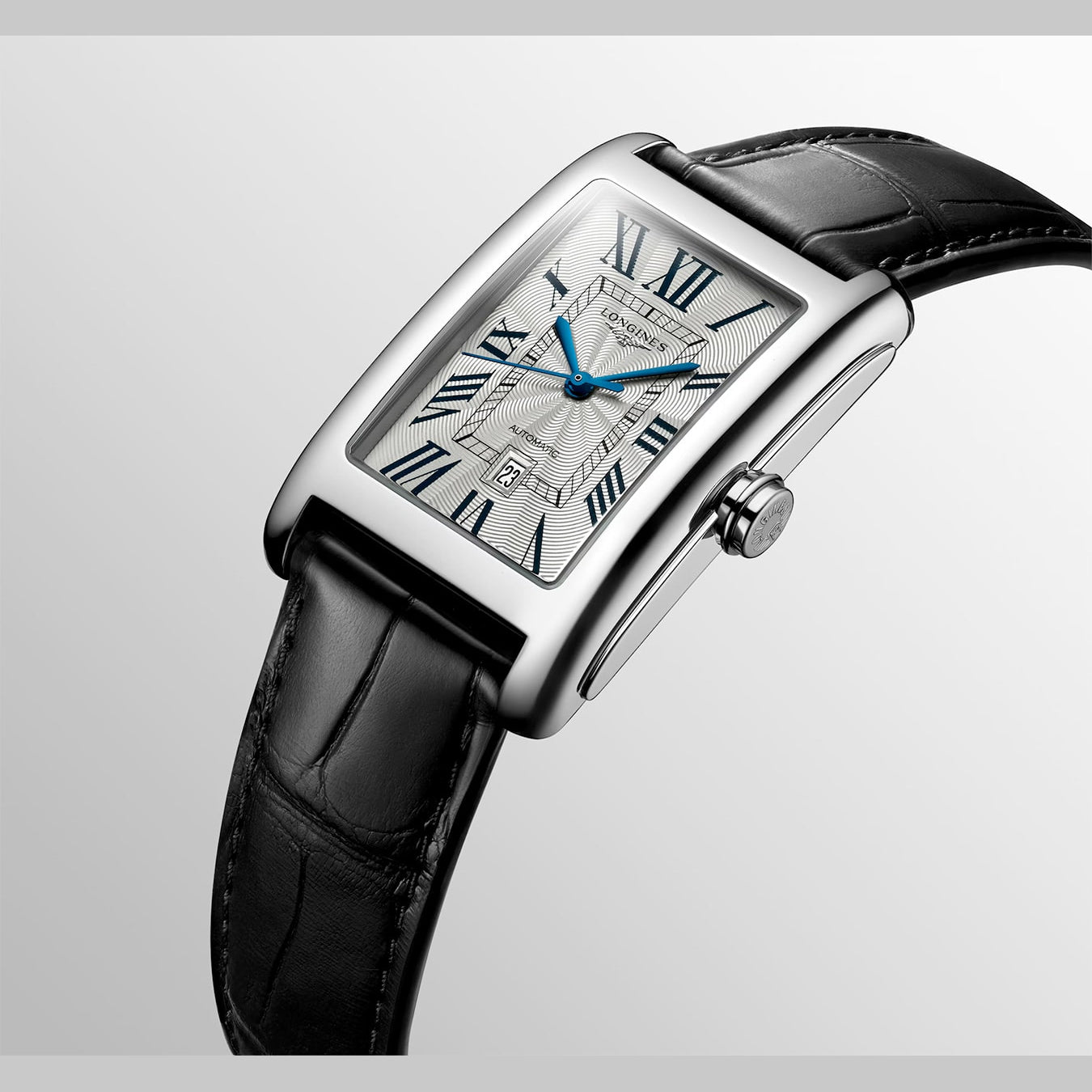 Longines L5.757.4.71.0 Dolcevita on Black Alligator Strap