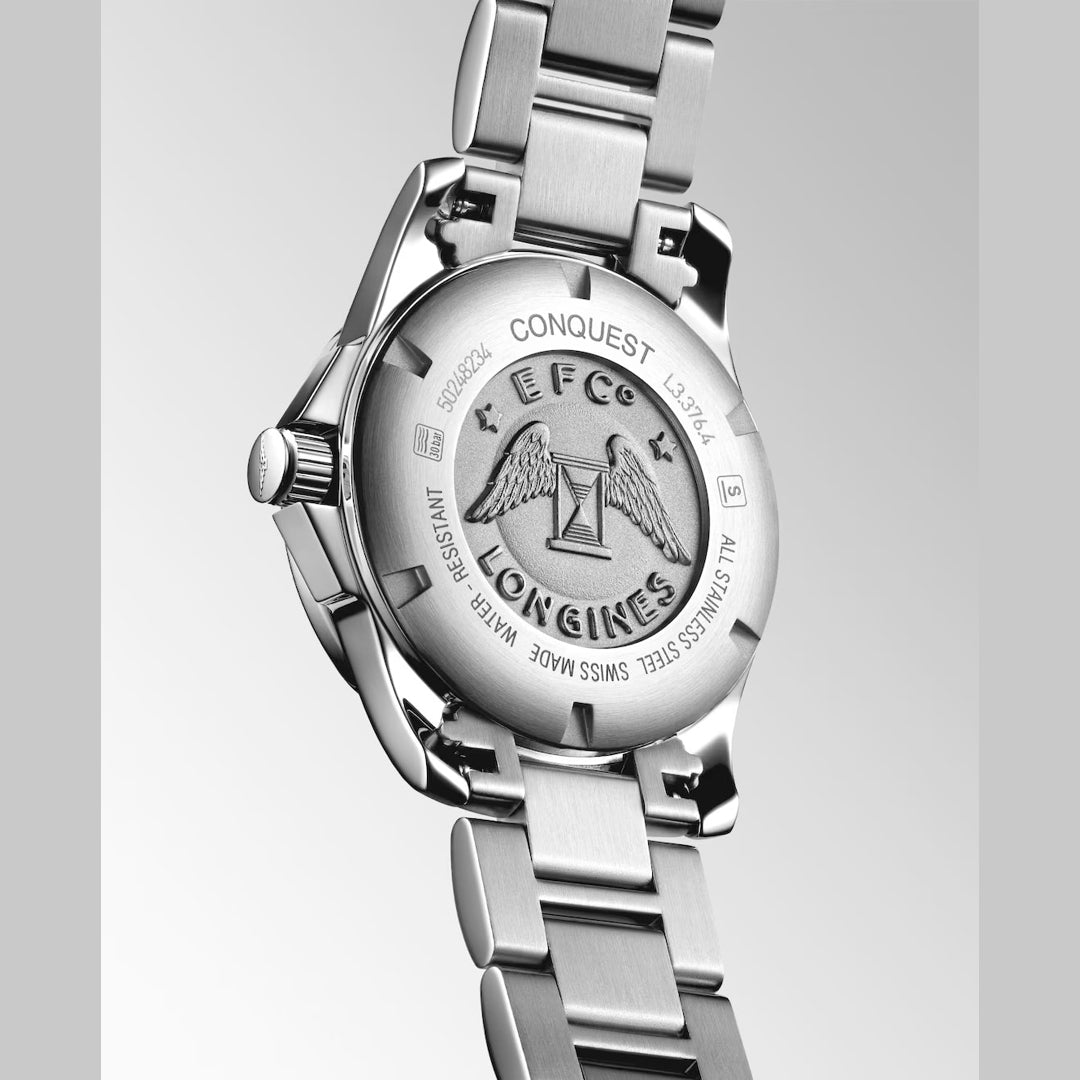 Longines L3.376.4.76.6 Silver Dial Conquest 29.50mm