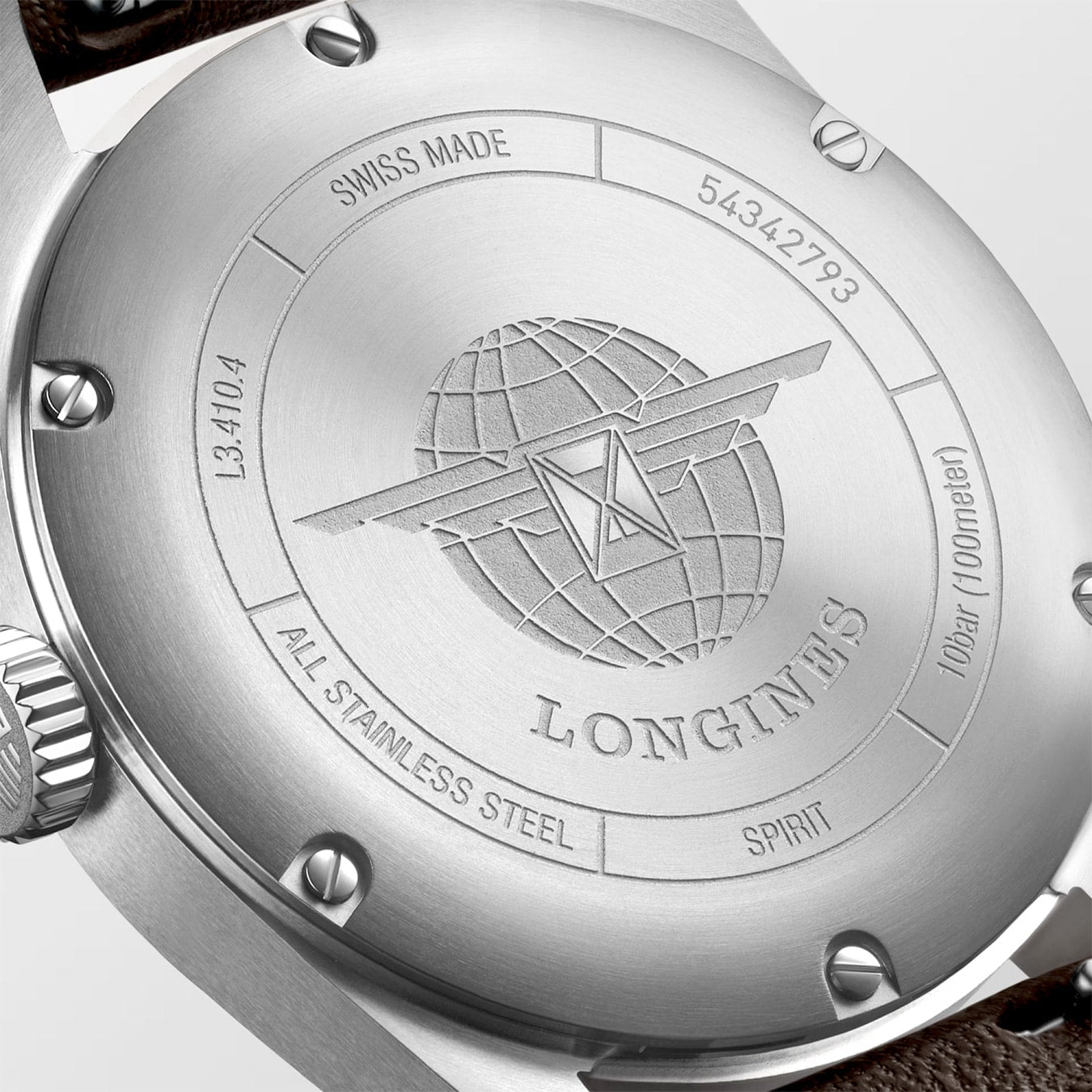 Longines L3.410.4.53.0 Pioneer Spirit Black Dial on Strap 37mm