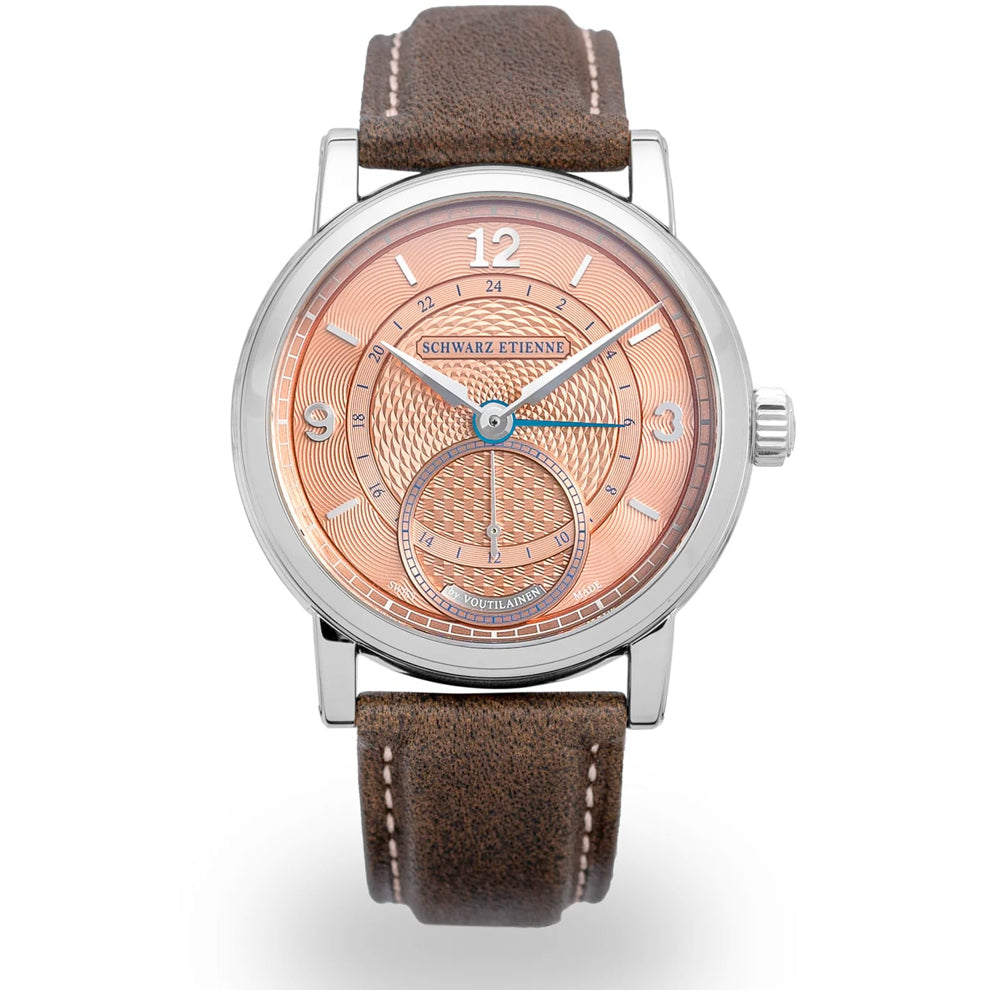 Schwarz Etienne Roma Synergy GMT Salmon Dial by Kari Voutilainen Limited Edition (39mm)