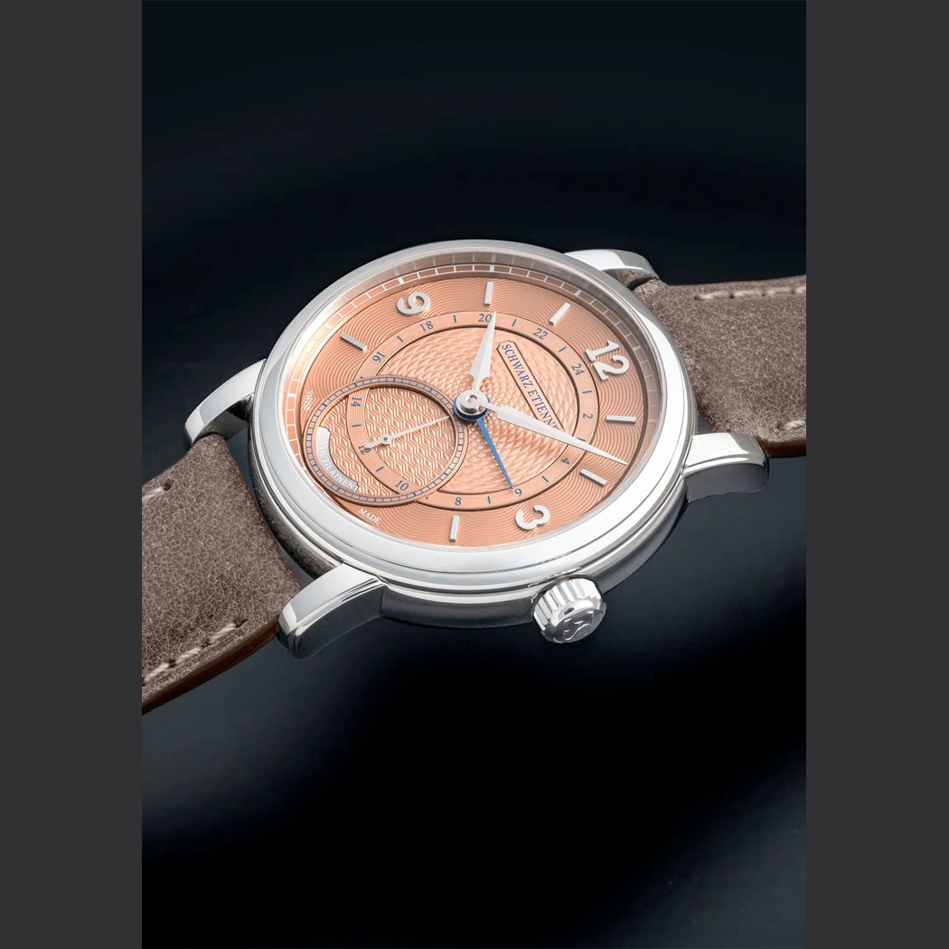 Schwarz Etienne Roma Synergy GMT Salmon Dial by Kari Voutilainen Limited Edition (39mm)