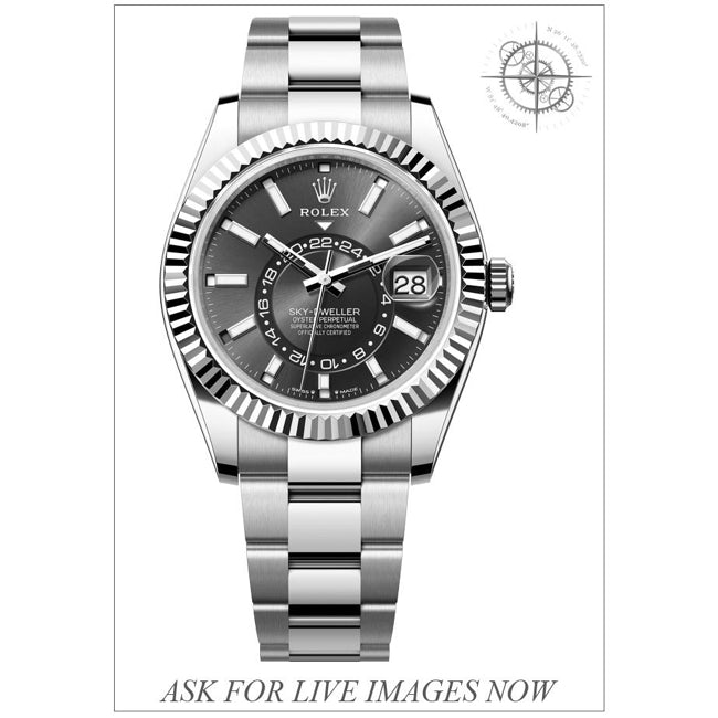 Rolex 336934 SkyDweller Stainless 42mm Blue Dial