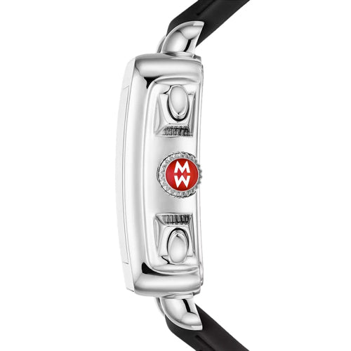 Michele MWW06K000071 Deco Sport Chronograph Stainless Steel Black Silicone Strap