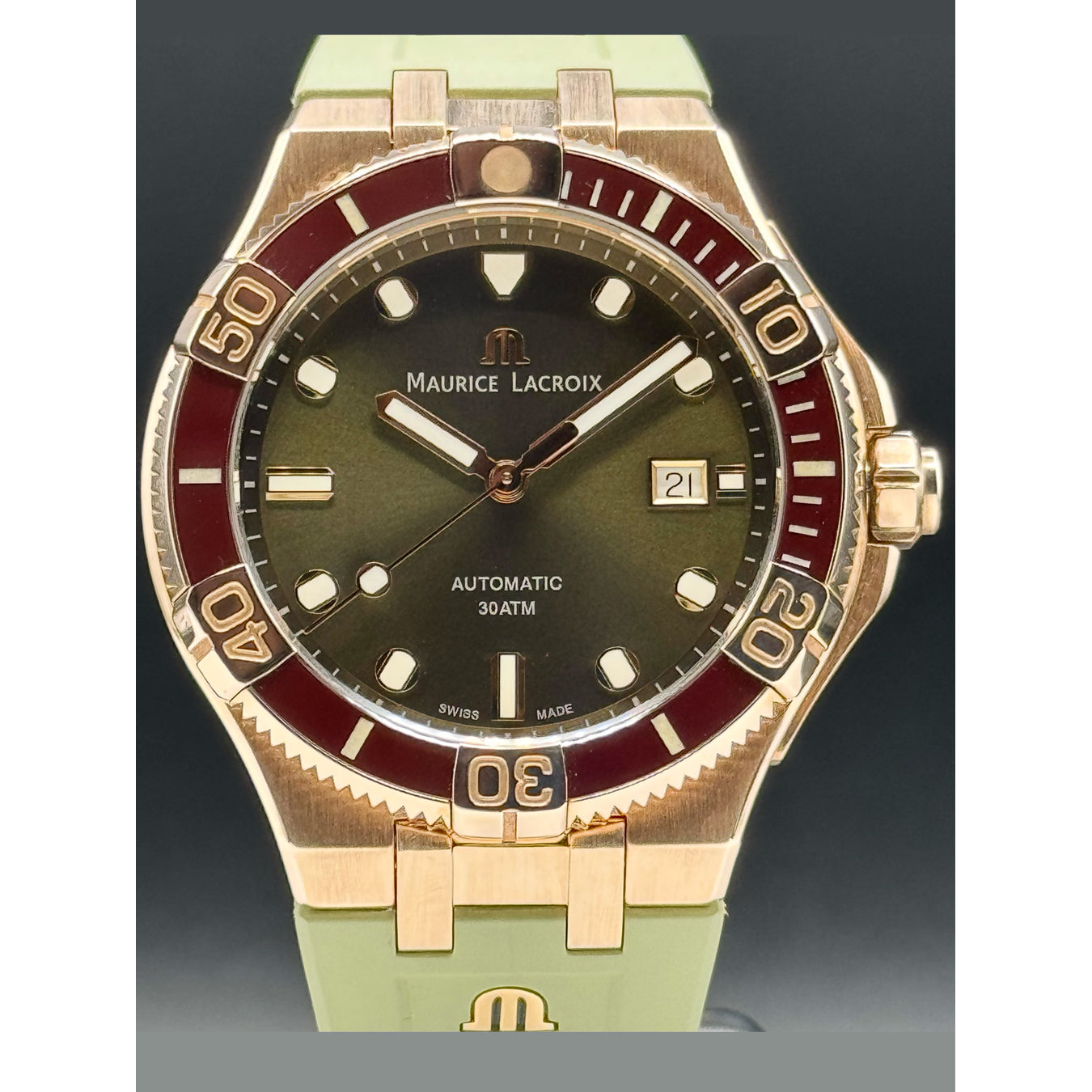 Maurice Lacroix AI6058-BRZ01-630-1 Aikon Venturer Bronze Green 43mm