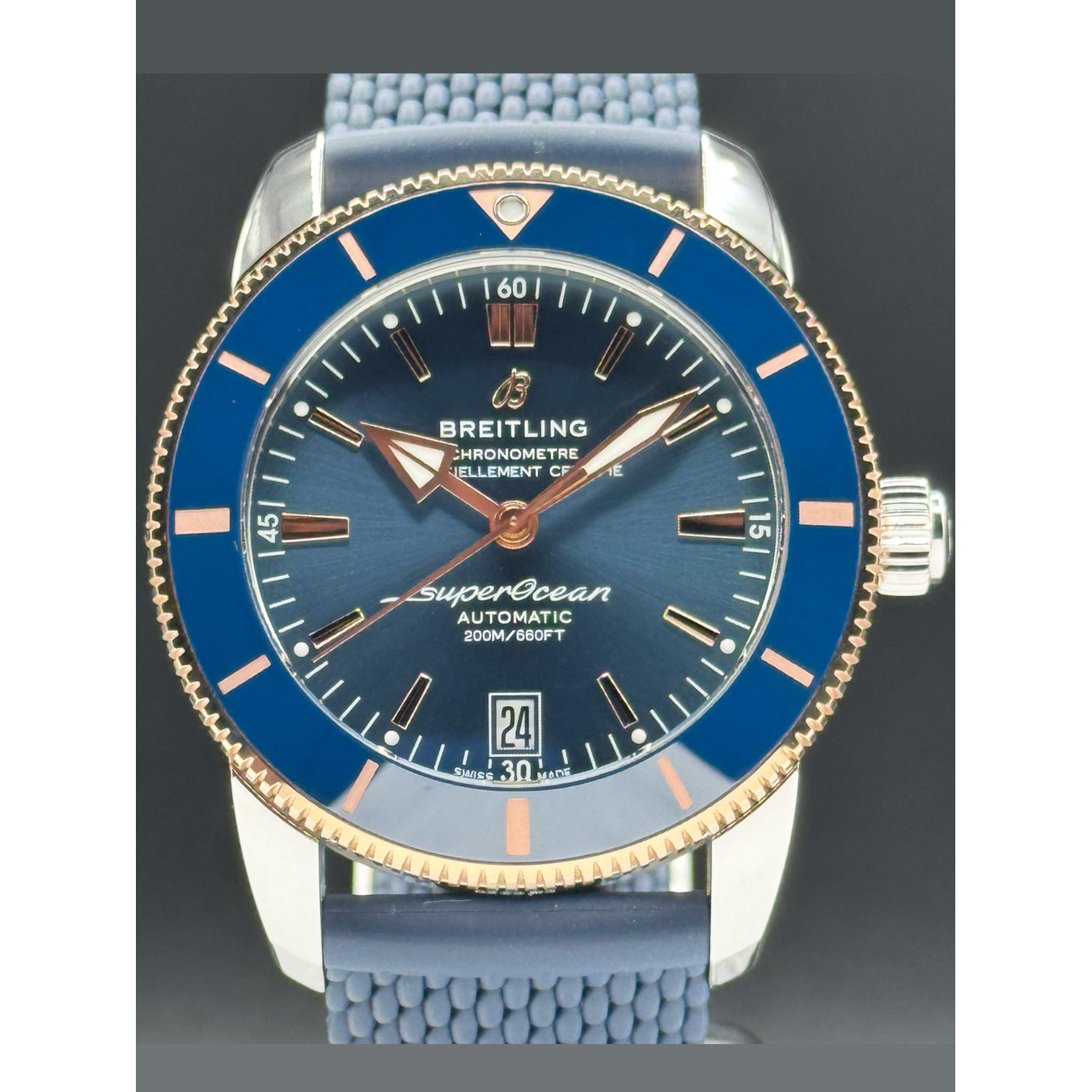Breitling UB2010 Superocean Heritage B20 Automatic 42 on Rubber Strap