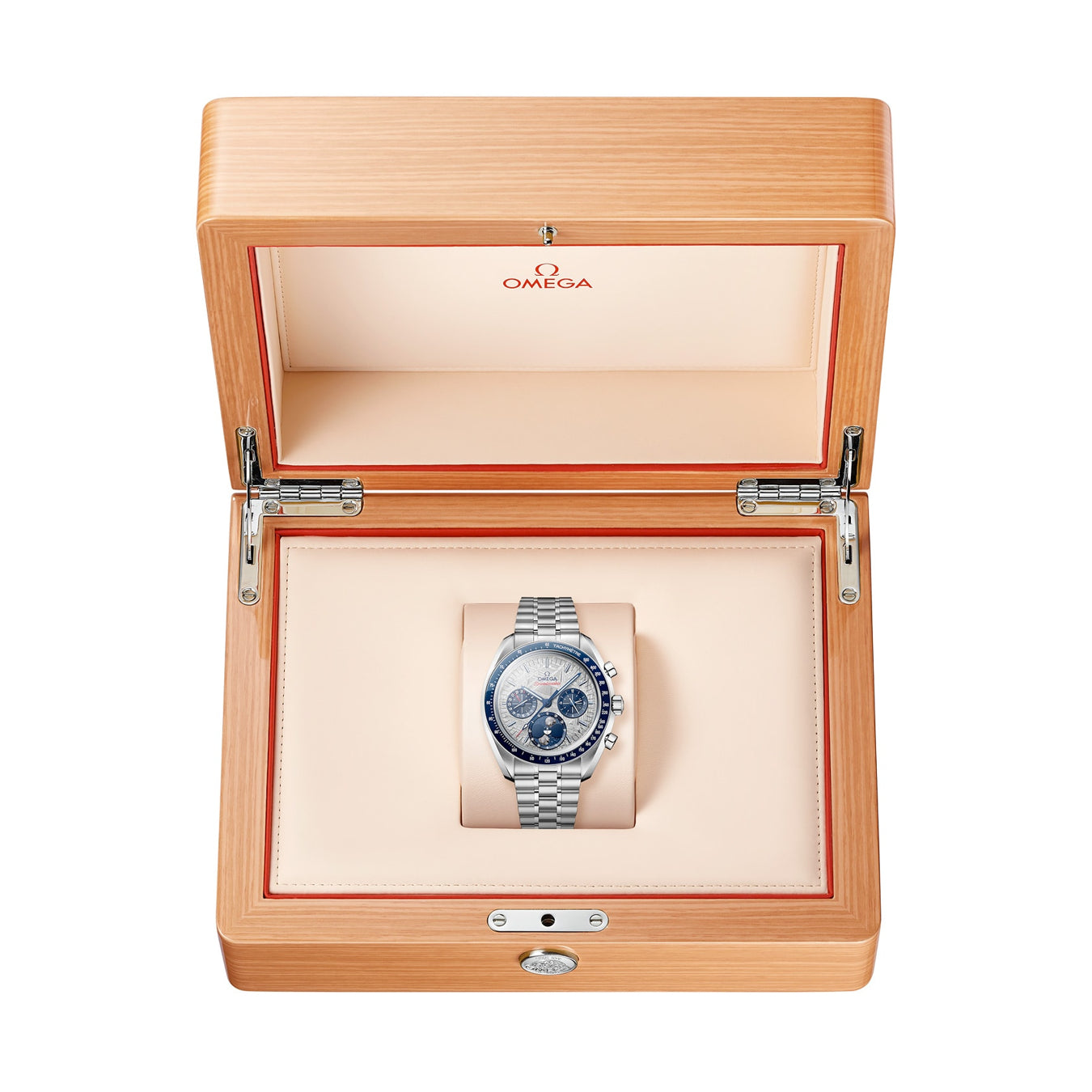 Omega Speedmaster Moonphase Meteorite Blue and Grey 304.30.43.52.06.001