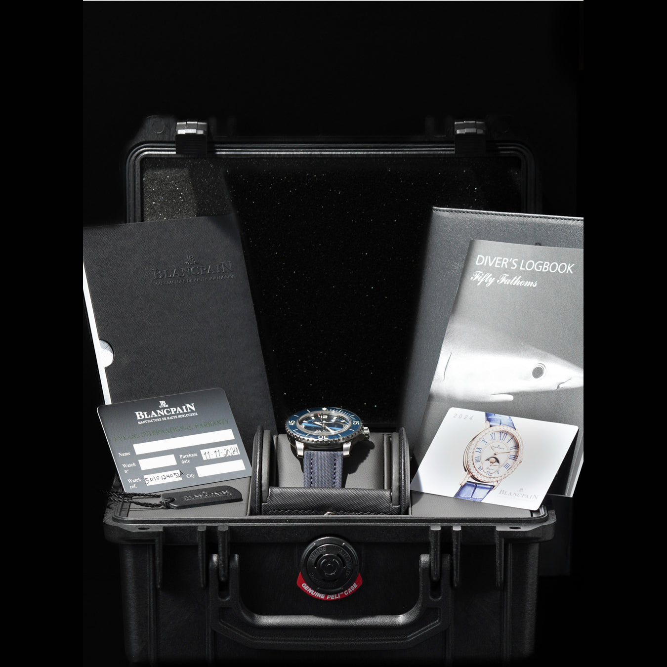 Blancpain 5010 12B40 O52B Fifty Fathoms Automatic 42mm Blue Dial