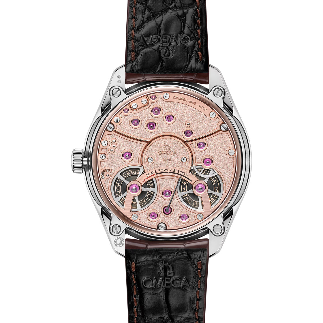 Omega de Ville Toubillon Canoups Gold on Strap