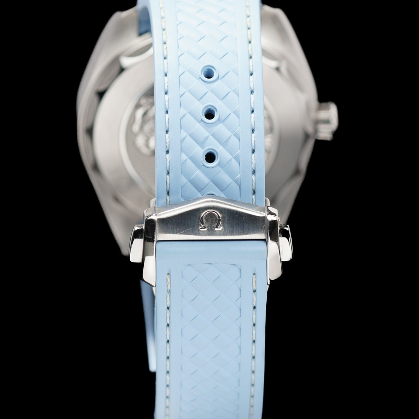 Omega 220.12.43.22.03.002 Seamaster Aqua Terra 150M Worldtimer Summer Blue on Strap