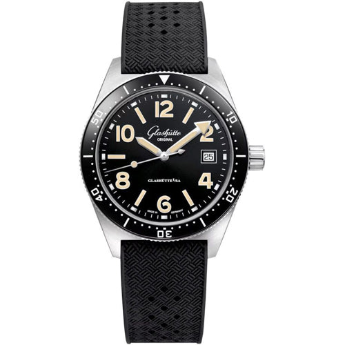 Glashütte Original 1-39-11-06-80-33 SeaQ Black Dial