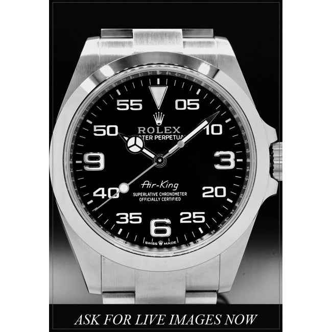 Rolex 116900 Air King Black Arabic Dial 40mm Steel