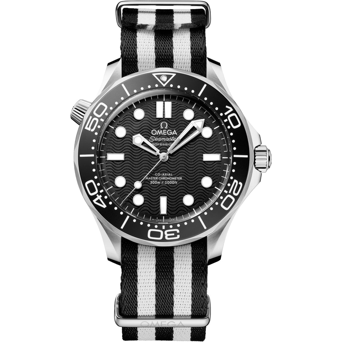 Omega 210.32.42.20.01.005 Seamaster Diver 300M Black Dial on NATO Strap