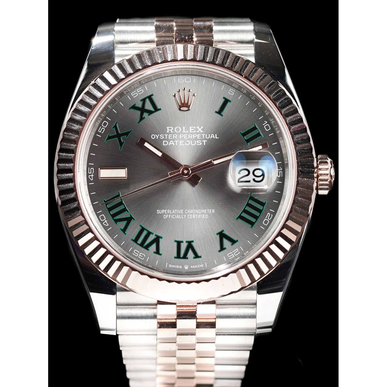 Rolex 126331 Datejust Two Tone Wimbledon Dial 41mm