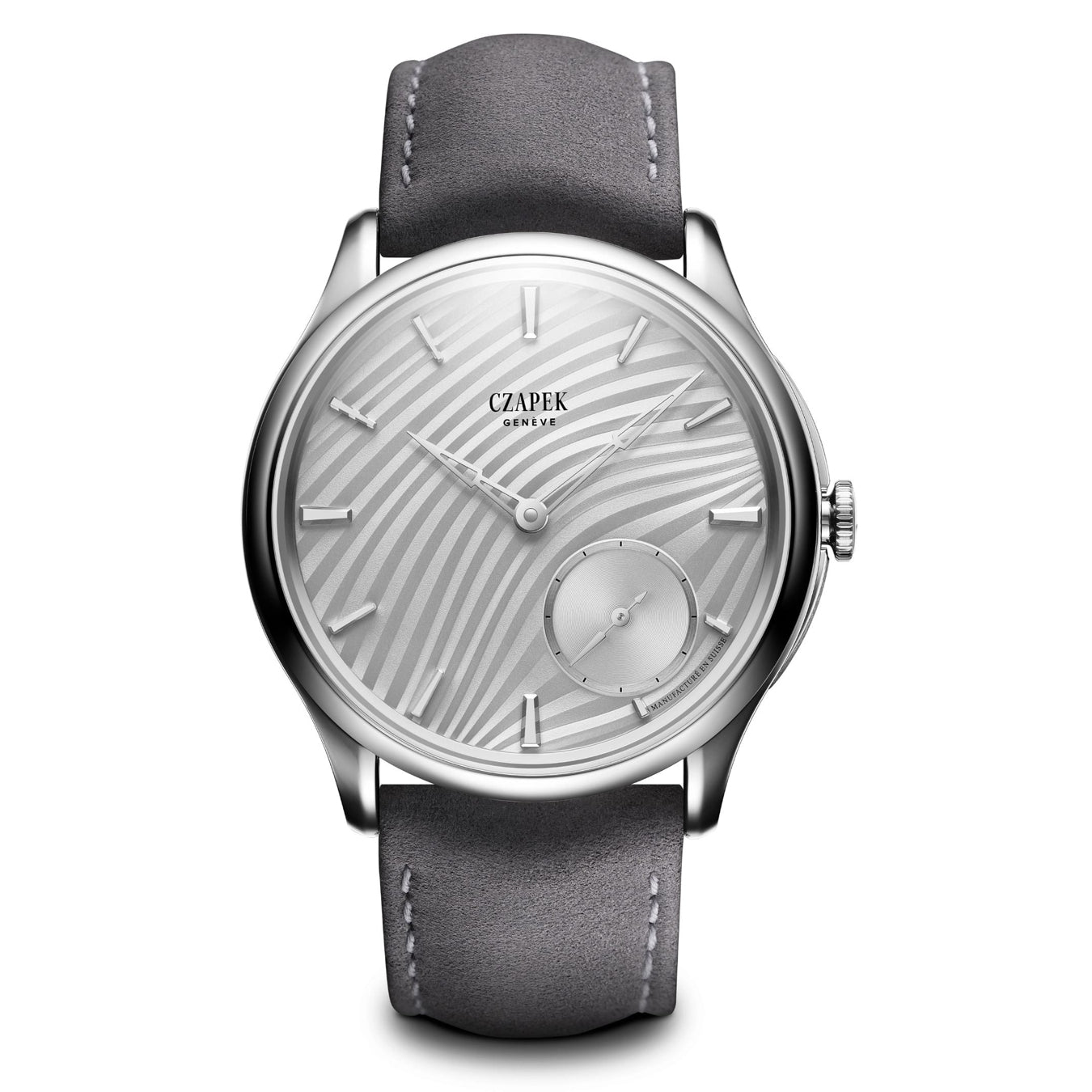 Czapek Promenade Plissé Pearl White