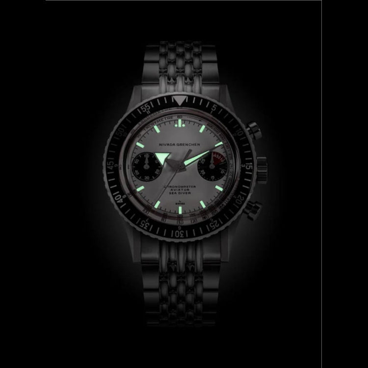 Nivada Grenchen 86010WM01LC White Panda Inter Bezel Manual