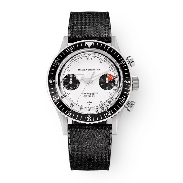 Nivada Grenchen 86010WM01LC White Panda Inter Bezel Manual