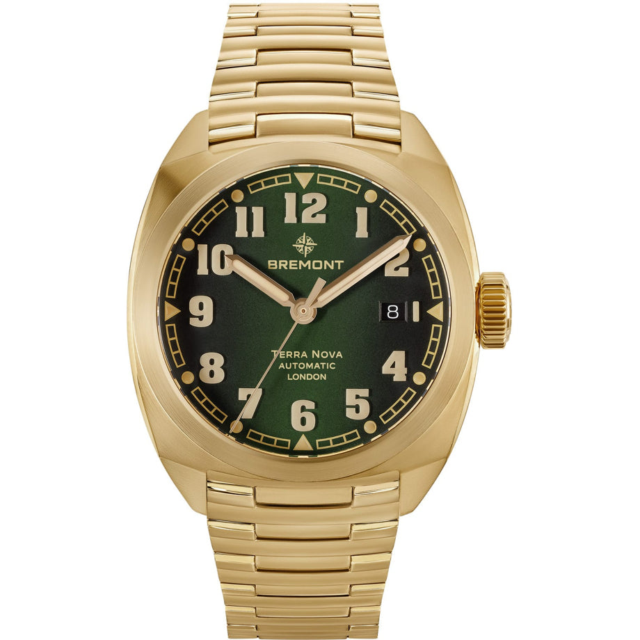 Bremont TN40-DT-BZ-GN-B Terra Nova Bronze Green Dial on Bracelet