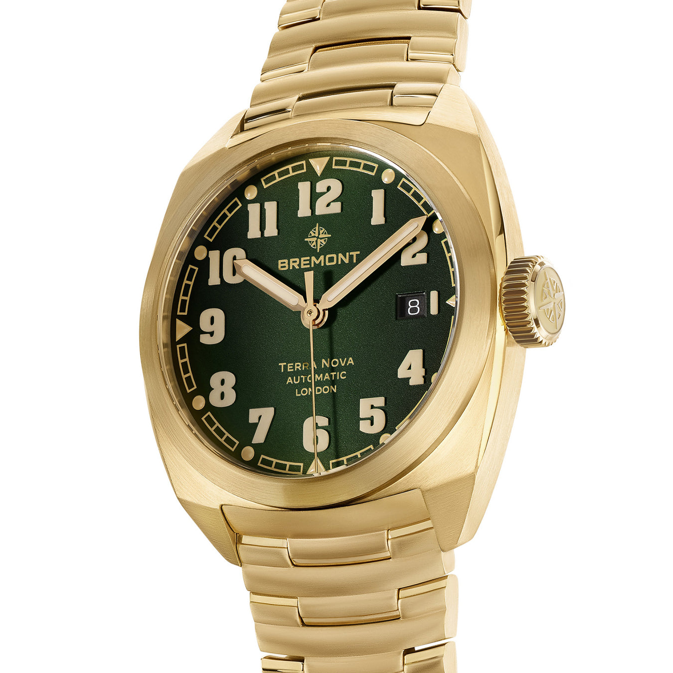 Bremont TN40-DT-BZ-GN-B Terra Nova Bronze Green Dial on Bracelet
