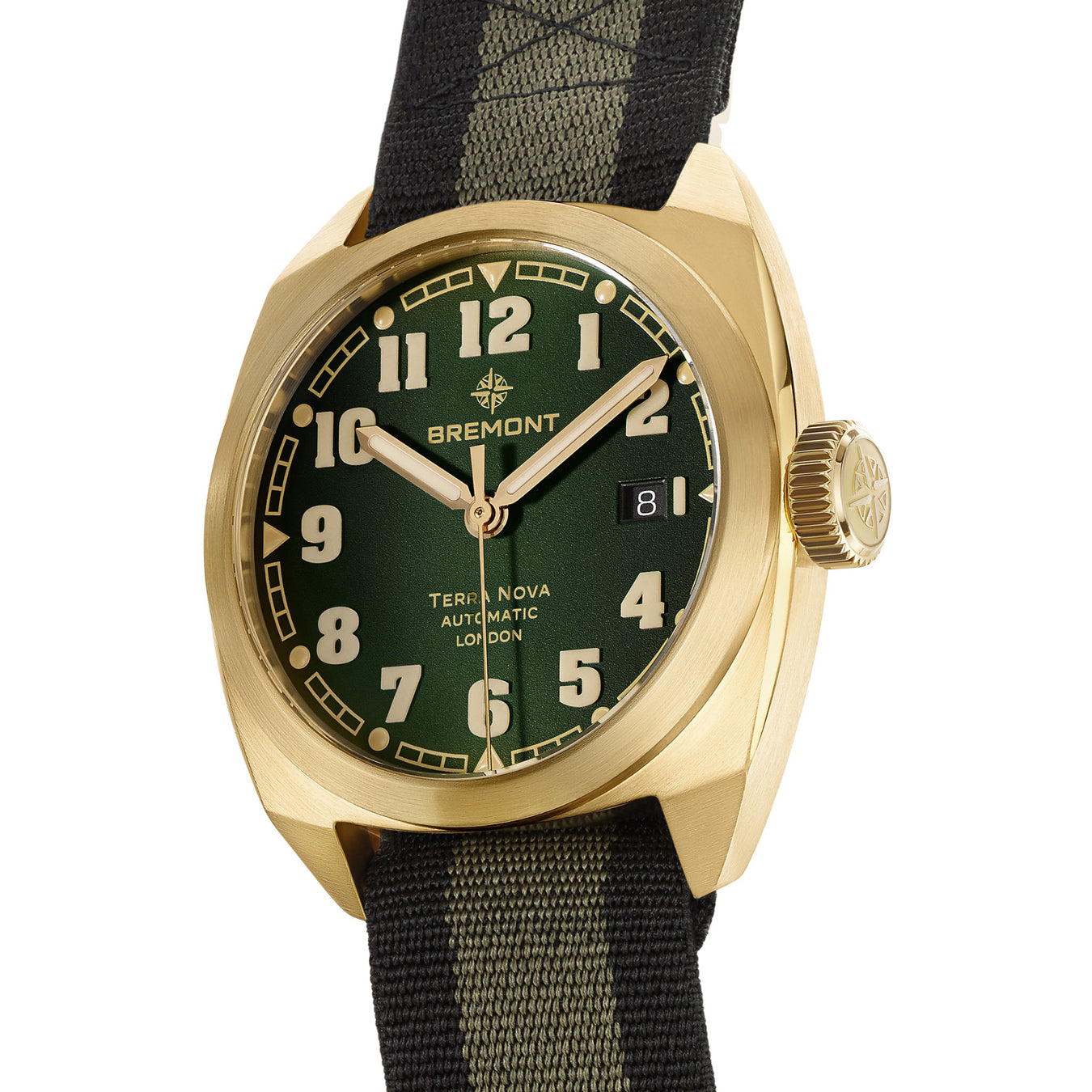 Bremont TN40-DT-BZ-GN-N-S Terra Nova Bronze Green Dial on NATO Strap