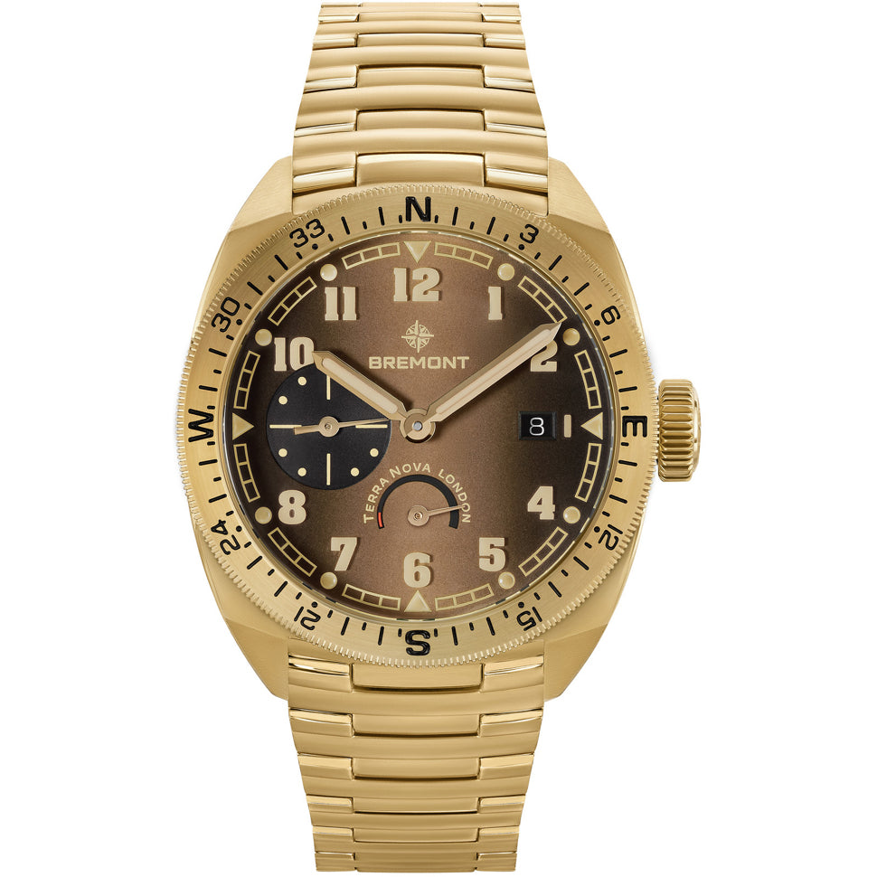 Bremont TN40-PWR-BZ-BR-B Terra Nova Bronze on Bracelet