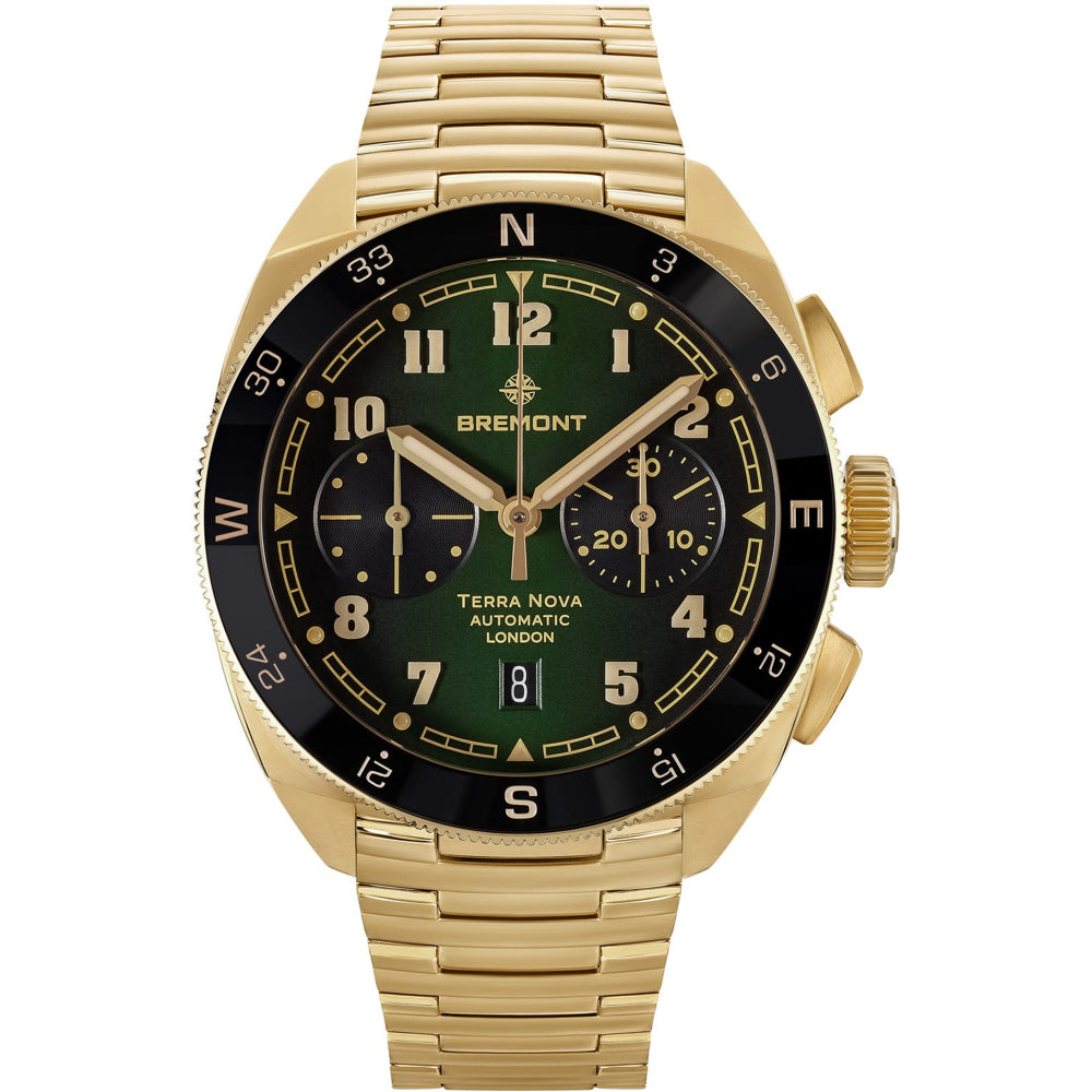 Bremont TN42-CHR-BZ-GN-B Terra Nova Chronograph Bronze on Bracelet