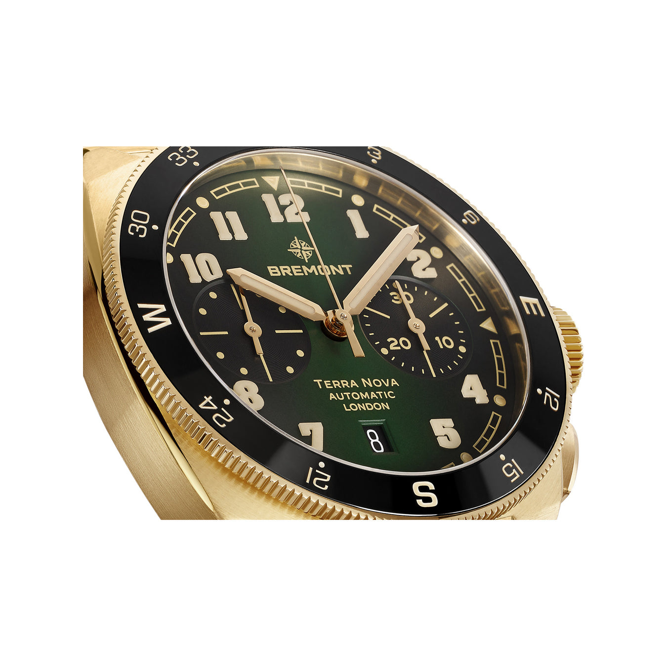 Bremont TN42-CHR-BZ-GN-B Terra Nova Chronograph Bronze on Bracelet