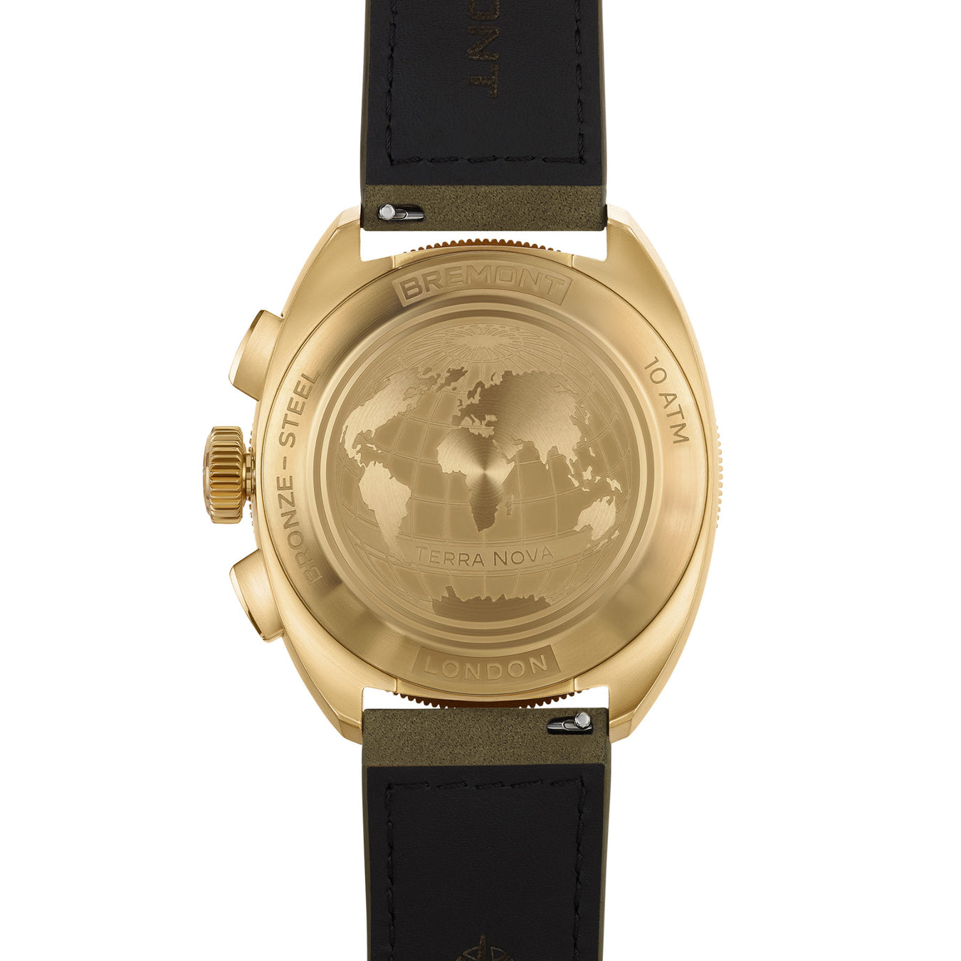 Bremont TN42-CHR-BZ-GN-L-S Terra Nova Chronograph Bronze on Leather Strap