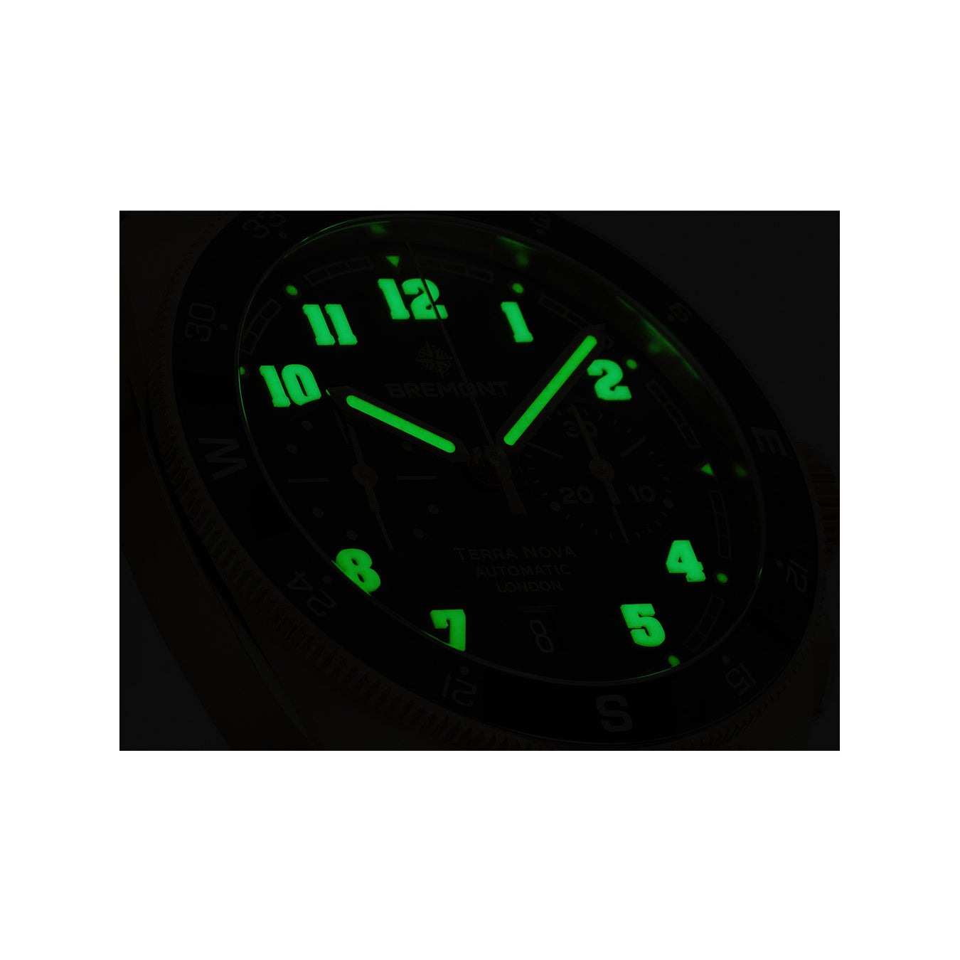 Bremont TN42-CHR-BZ-GN-L-S Terra Nova Chronograph Bronze on Leather Strap