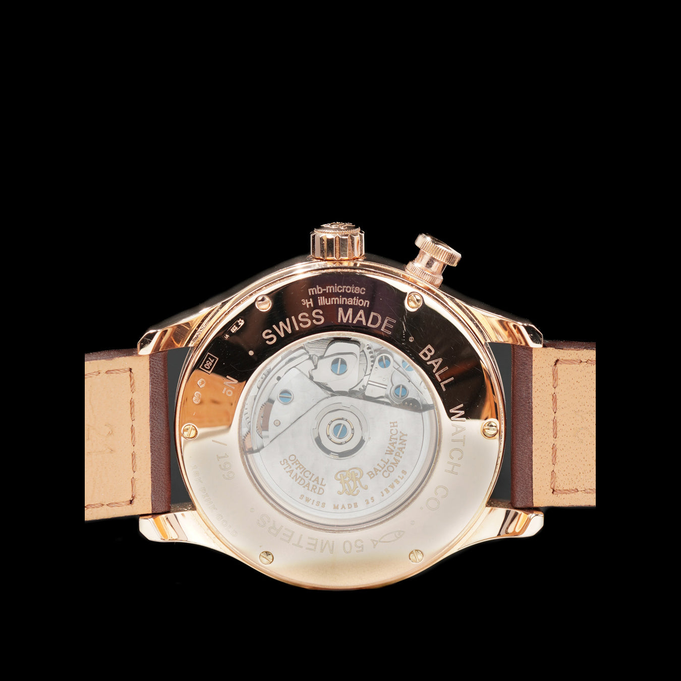 Ball Watch Trainmaster Doctor Chronograph CM1032D-PG-L1J-WH