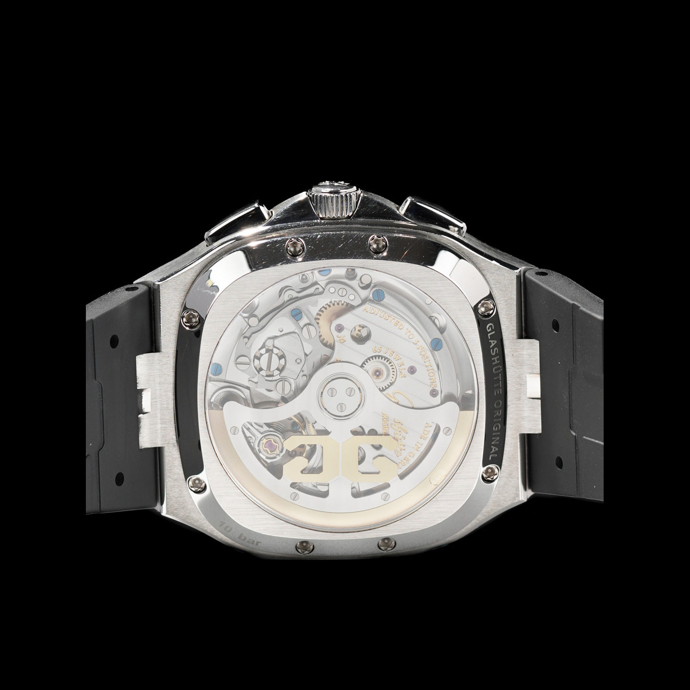Glashütte Original 1-37-02-11-02-63 Seventies Chronograph Panorama Date on Strap
