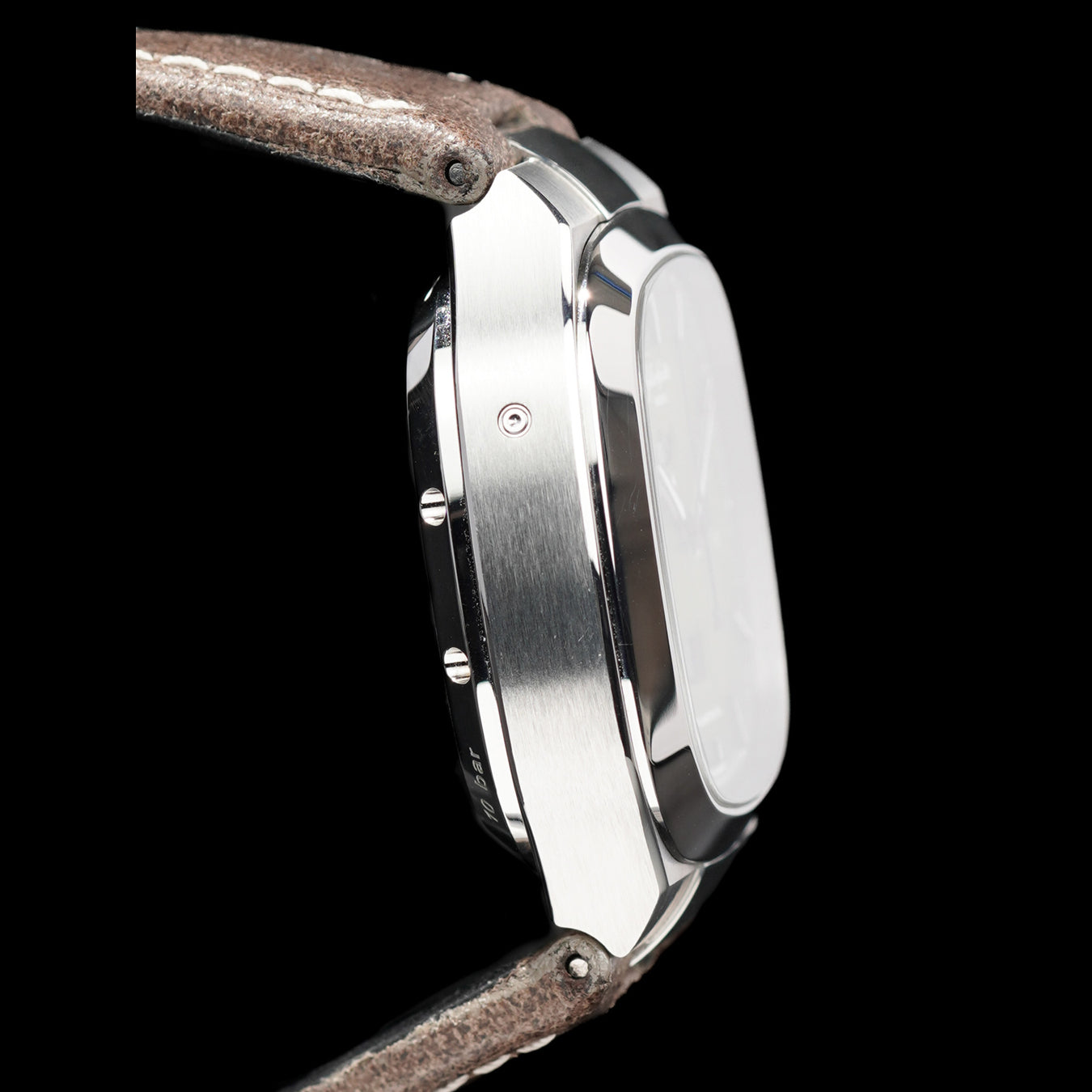 Glashütte Original 1-37-02-09-02-62 Seventies Chronograph Panorama Date Fab Green on Leather Strap