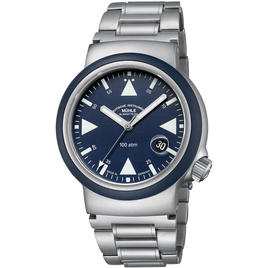 Mühle Glashütte M1-41-02-MB-II S.A.R Rescue Timer Nautical Blue On Bracelet