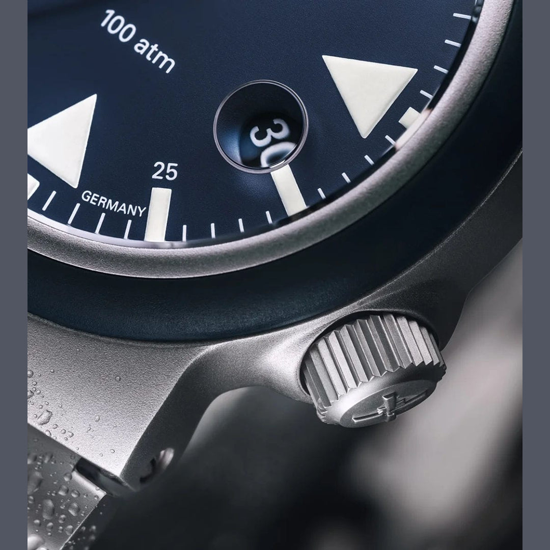 Mühle Glashütte M1-41-02-KB-II S.A.R Rescue Timer Nautical Blue On Strap