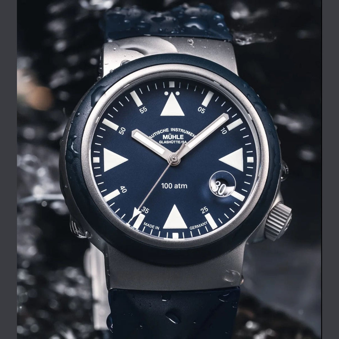 Mühle Glashütte M1-41-02-KB-II S.A.R Rescue Timer Nautical Blue On Strap