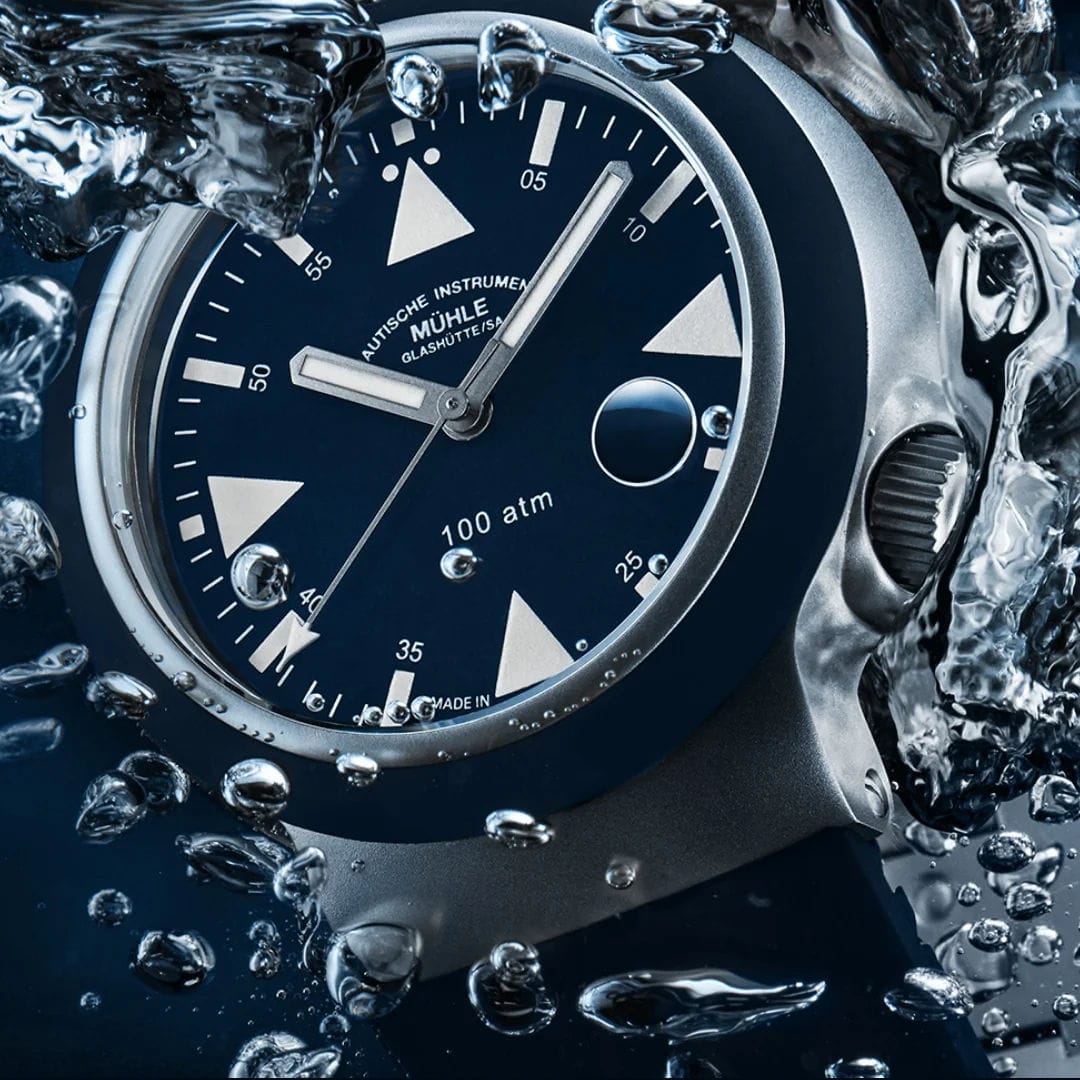 Mühle Glashütte M1-41-02-KB-II S.A.R Rescue Timer Nautical Blue On Strap