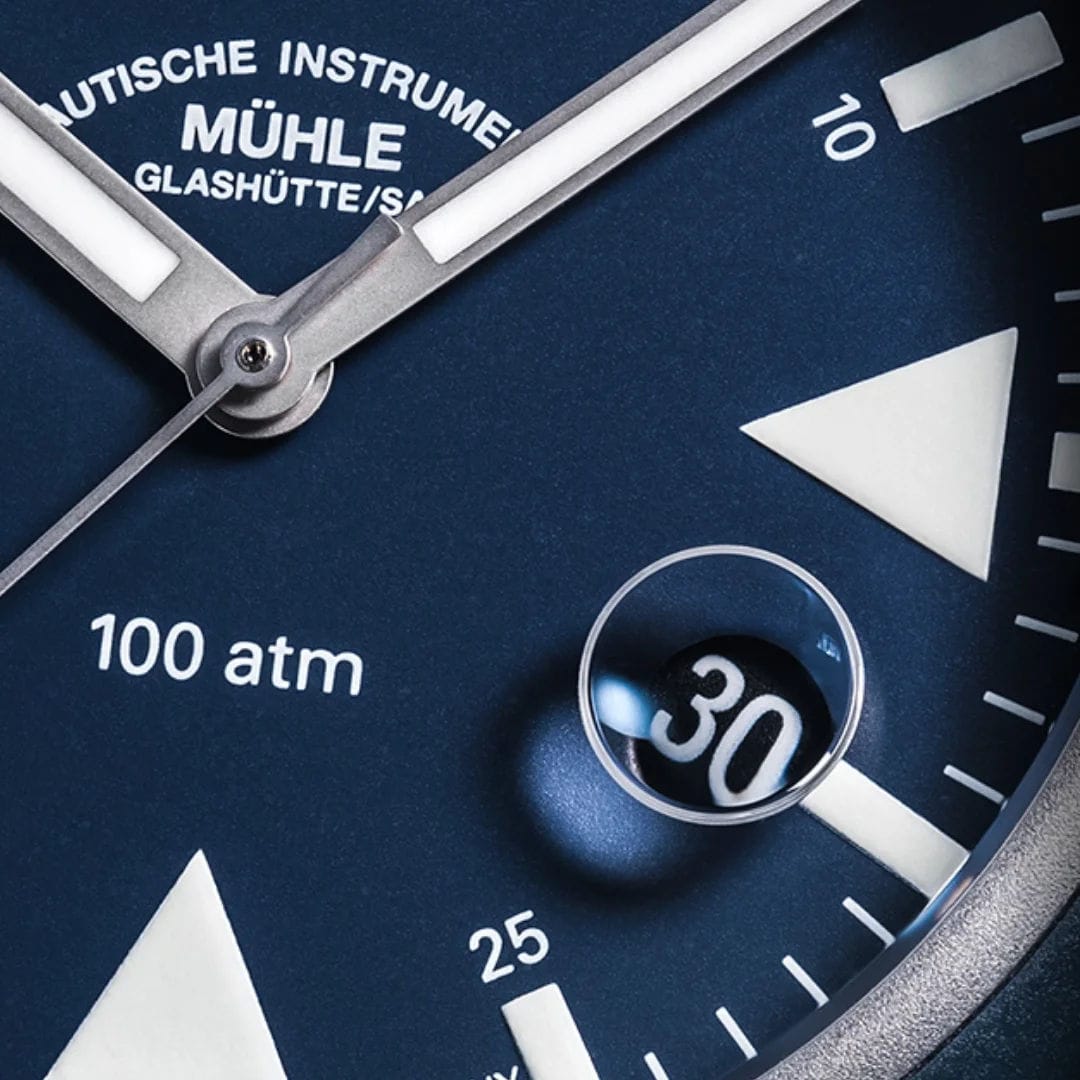 Mühle Glashütte M1-41-02-KB-II S.A.R Rescue Timer Nautical Blue On Strap