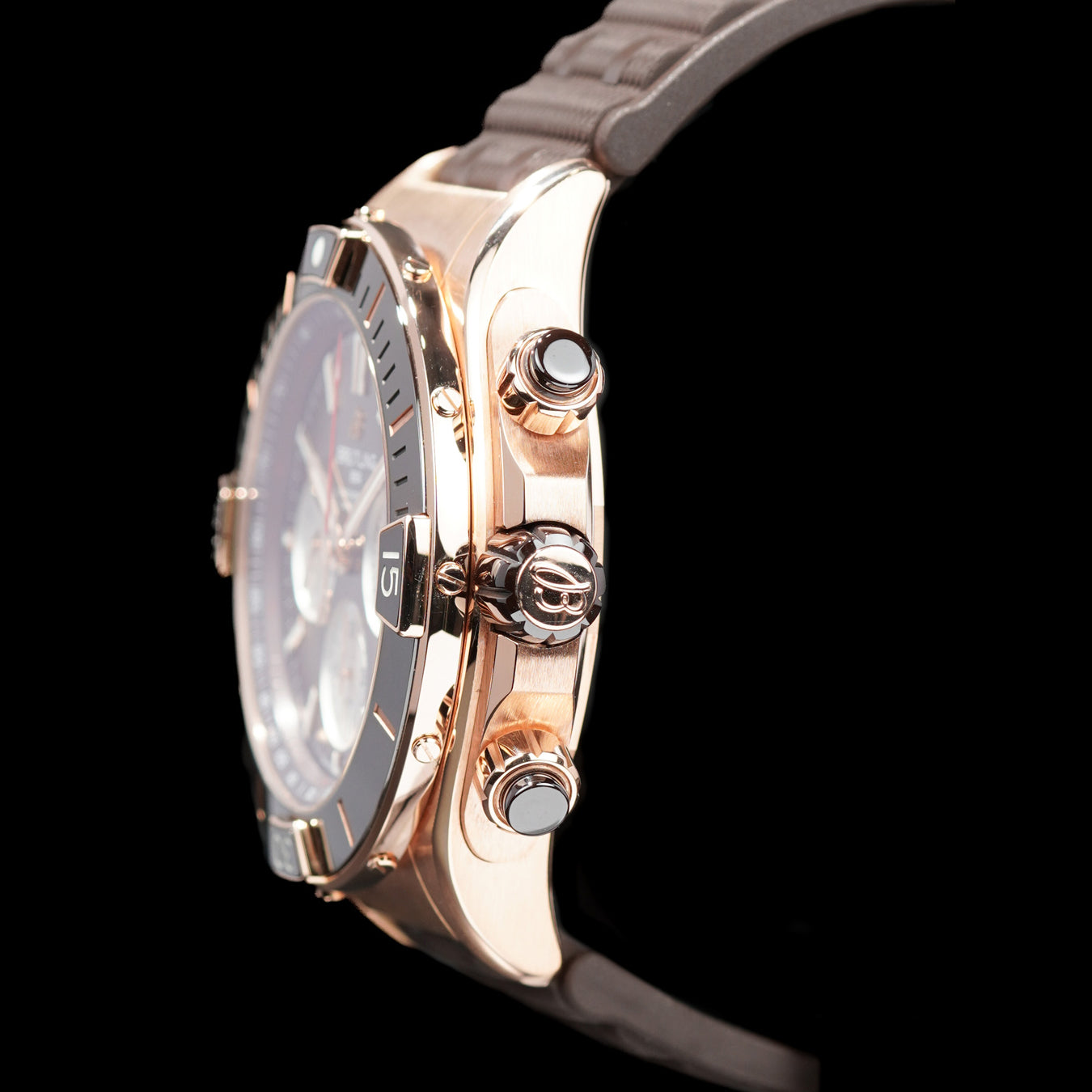 Breitling RB0136 Super Chronomat B01 44 18k Red Gold - Brown