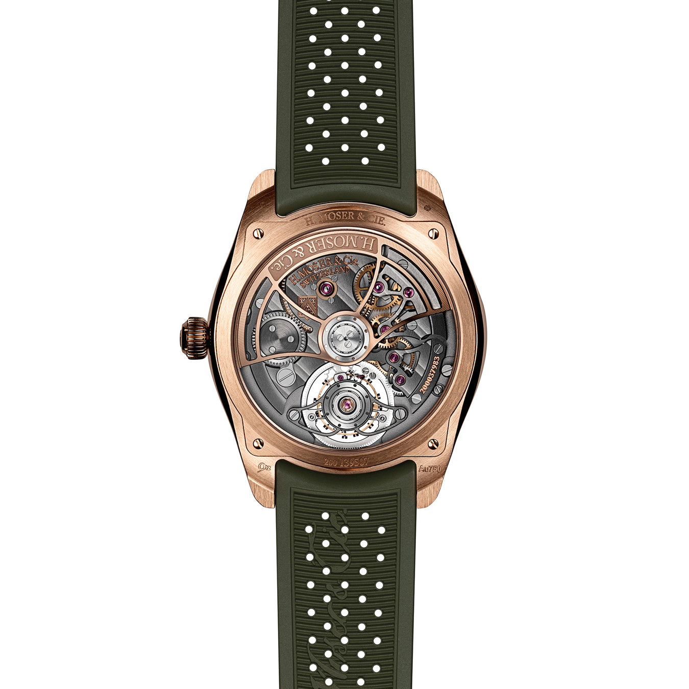 H. Moser & Cie. 3805-0400 Tourbillon Red Gold Bordeaux Fumé  Dial