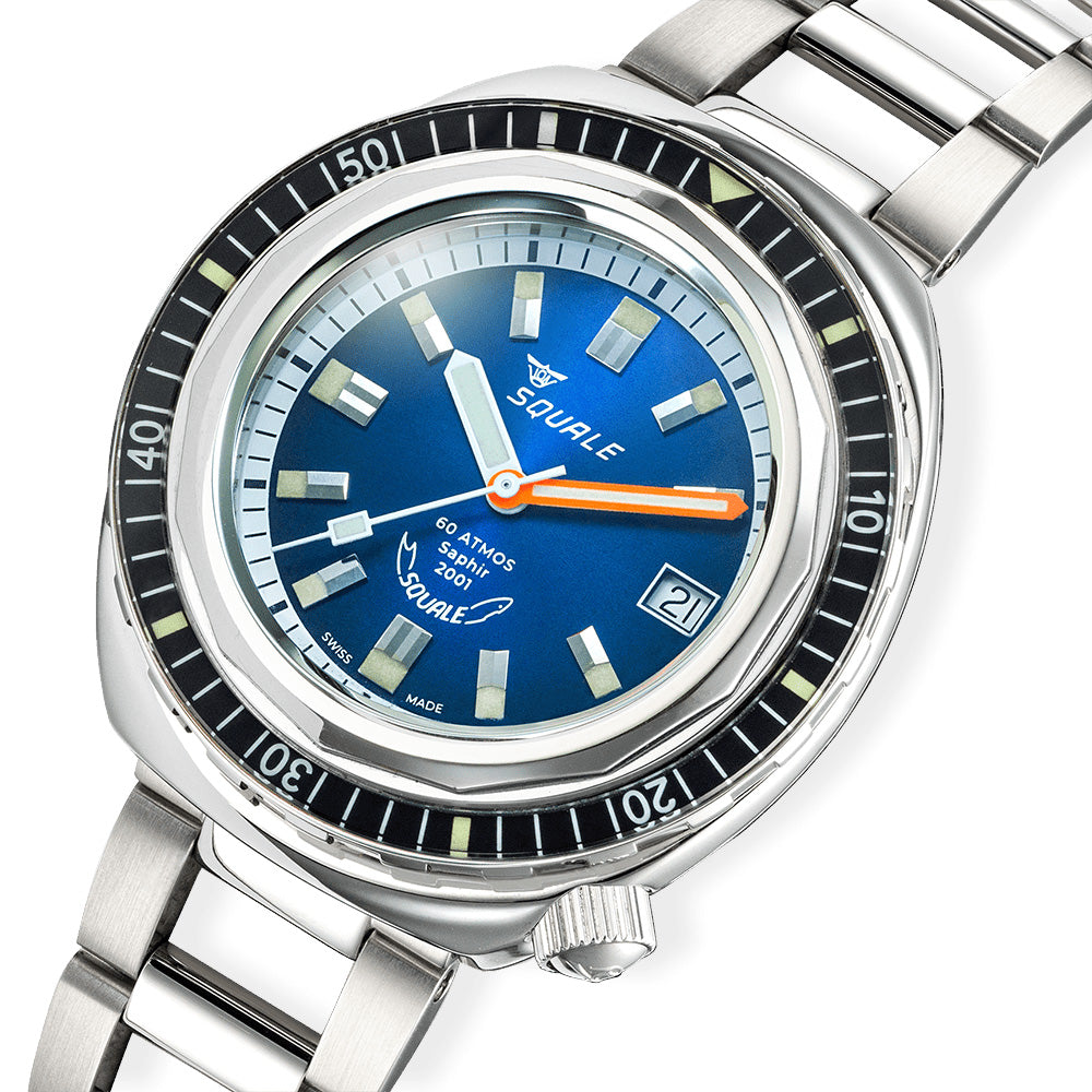 Squale 2001BKBL.AC Sunray Blue